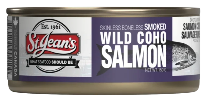 St. Jeans Canned Smoked Coho 150 g