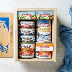 St Jean's seafood packed in a gourmet wooden gift box