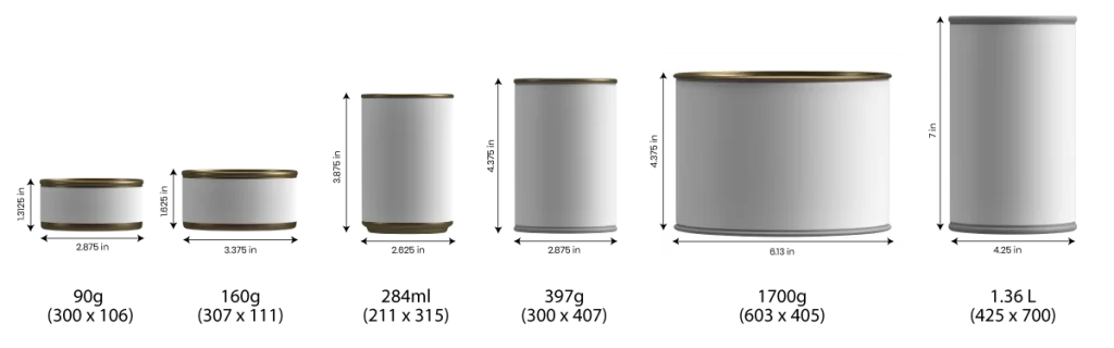 Co Pack canning with labels