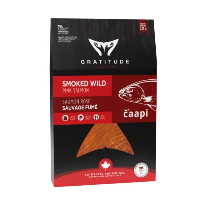 Gratitude Smoked Pink Salmon Retort Box